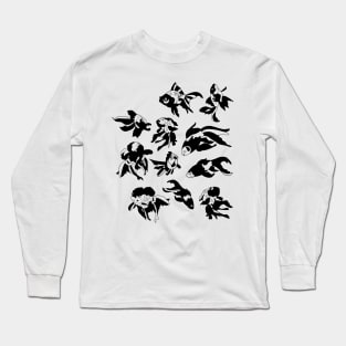 Fish Black White Tshirt Long Sleeve T-Shirt